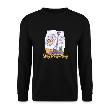 Prospectors Digging Treasure - Unisex Sweatshirt - black - Front - Alina (178cm) & Michal (187cm)