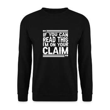 Prospectors Digging Treasure - Unisex Sweatshirt - black - Front - Alina (178cm) & Michal (187cm)