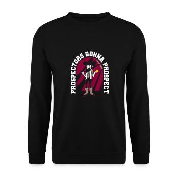 Prospectors Digging Treasure - Unisex Sweatshirt - black - Front - Alina (178cm) & Michal (187cm)