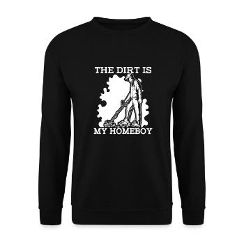 Prospectors Digging Treasure - Unisex Sweatshirt - black - Front - Alina (178cm) & Michal (187cm)