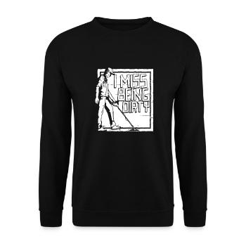 Prospectors Digging Treasure - Unisex Sweatshirt - black - Front - Alina (178cm) & Michal (187cm)