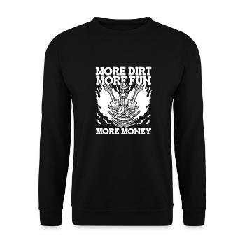 Prospectors Digging Treasure - Unisex Sweatshirt - black - Front - Alina (178cm) & Michal (187cm)