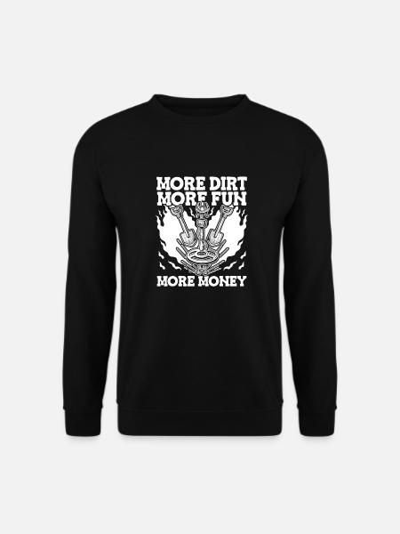 Prospectors Digging Treasure - Unisex Sweatshirt - black