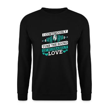 Ingénieur du son Ingénieur du son mari - Sweat-shirt Unisexe - noir - Devant - Alina (178cm) & Michal (187cm)