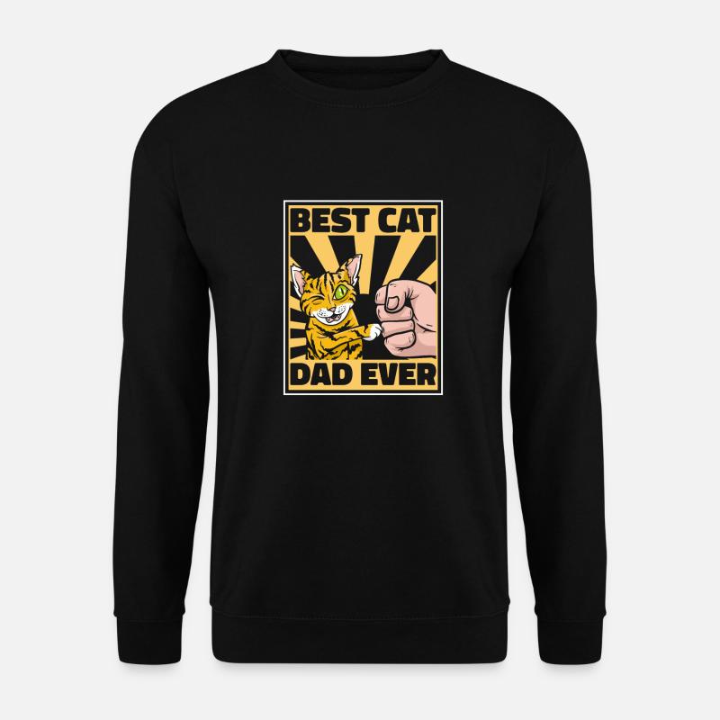 Cat Cat Daddy - Unisex Sweatshirt - black