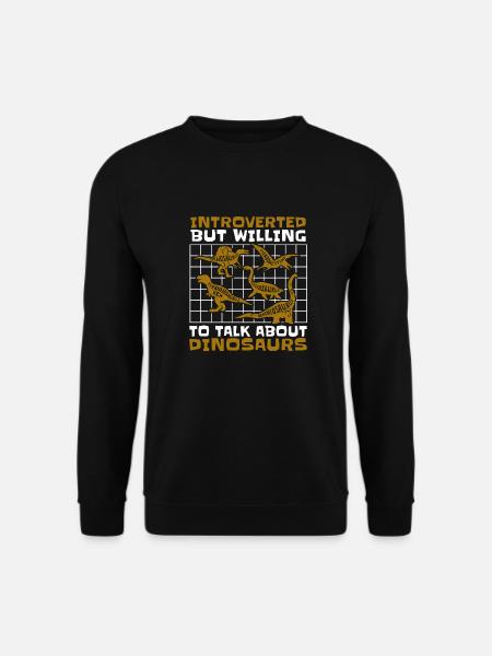 Dinosaurier Erwachsener Dinosaurier - Unisex Pullover - Schwarz