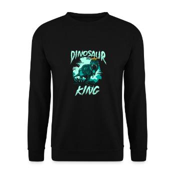 Dinosaure Dinosaure adulte - Sweat-shirt Unisexe - noir - Devant - Alina (178cm) & Michal (187cm)