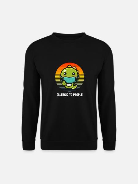 Dinosaur Adult dinosaur - Unisex Sweatshirt - black