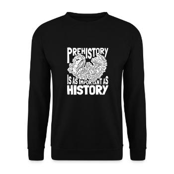 Dinosaurier Erwachsener Dinosaurier - Unisex Pullover - Schwarz - Vorne - Alina (178cm) & Michal (187cm)