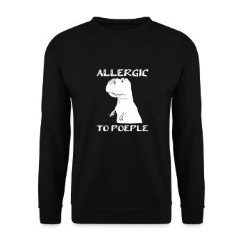 Dinosaur Adult dinosaur - Unisex Sweatshirt - black - Front - Alina (178cm) & Michal (187cm)