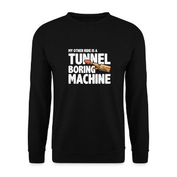 Engineer Tunnel Mining Engineer - Unisex Sweatshirt - black - Front - Alina (178cm) & Michal (187cm)