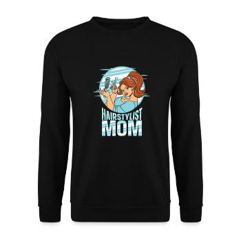 Friseur Hairstylist Friseur - Unisex Pullover - Schwarz - Vorne - Alina (178cm) & Michal (187cm)