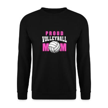 Volleyball Volleyball Player Volleyball Mama - Sweat-shirt Unisexe - noir - Devant - Alina (178cm) & Michal (187cm)