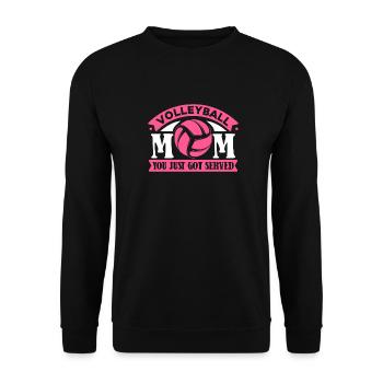 Volleyball Volleyball Player Volleyball Mama - Sweat-shirt Unisexe - noir - Devant - Alina (178cm) & Michal (187cm)