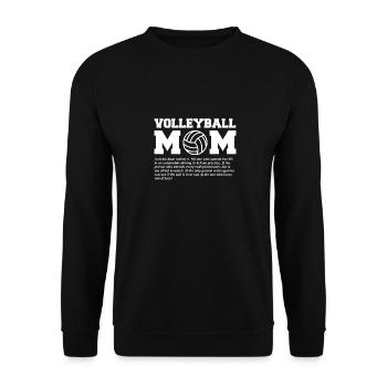Volleyball Volleyball Player Volleyball Mama - Sweat-shirt Unisexe - noir - Devant - Alina (178cm) & Michal (187cm)