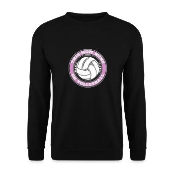 Volleyball Volleyball Player Volleyball Mama - Sweat-shirt Unisexe - noir - Devant - Alina (178cm) & Michal (187cm)