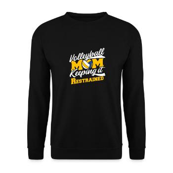 Volleyball Volleyball Player Volleyball Mama - Sweat-shirt Unisexe - noir - Devant - Alina (178cm) & Michal (187cm)