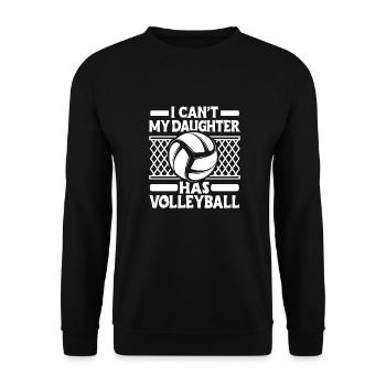 Volleyball Volleyball Player Volleyball Mama - Sweat-shirt Unisexe - noir - Devant - Alina (178cm) & Michal (187cm)