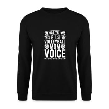 Volleyball Volleyball Player Volleyball Mama - Sweat-shirt Unisexe - noir - Devant - Alina (178cm) & Michal (187cm)