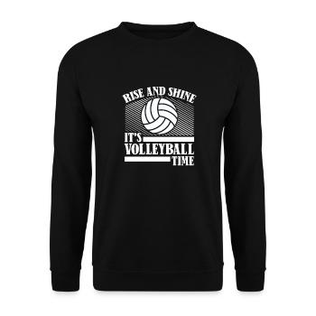 Volleyball Volleyball Player Volleyball Mama - Sweat-shirt Unisexe - noir - Devant - Alina (178cm) & Michal (187cm)