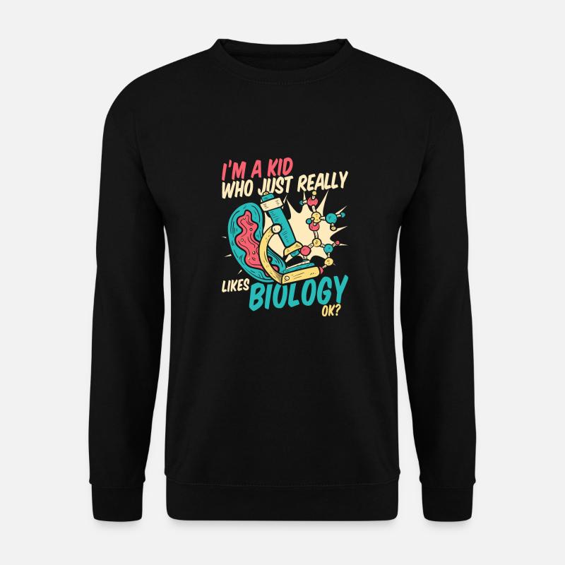 Biologie Biologe Kinder Biologie - Unisex Pullover - Schwarz