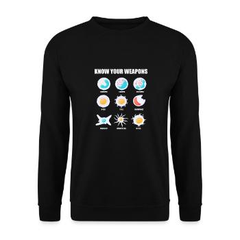 Biology Biologist Children Biology - Unisex Sweatshirt - black - Front - Alina (178cm) & Michal (187cm)