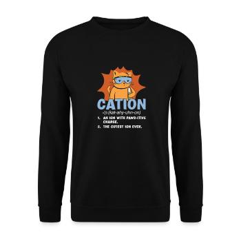 Biology Biologist Children Biology - Unisex Sweatshirt - black - Front - Alina (178cm) & Michal (187cm)