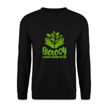 Biology Biologist Children Biology - Unisex Sweatshirt - black - Front - Alina (178cm) & Michal (187cm)