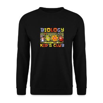Biology Biologist Children Biology - Unisex Sweatshirt - black - Front - Alina (178cm) & Michal (187cm)