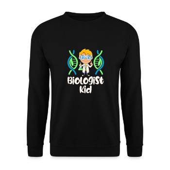 Biology Biologist Children Biology - Unisex Sweatshirt - black - Front - Alina (178cm) & Michal (187cm)