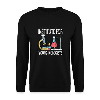 Biology Biologist Children Biology - Unisex Sweatshirt - black - Front - Alina (178cm) & Michal (187cm)
