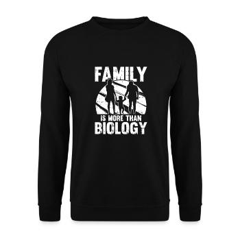 Biology Biologist Children Biology - Unisex Sweatshirt - black - Front - Alina (178cm) & Michal (187cm)