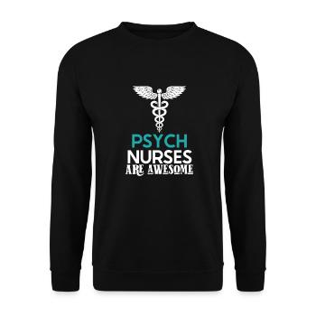 Infirmier - Sweat-shirt Unisexe - noir - Devant - Alina (178cm) & Michal (187cm)