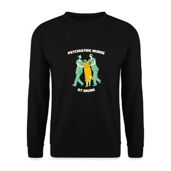 Infirmier - Sweat-shirt Unisexe - noir - Devant - Alina (178cm) & Michal (187cm)