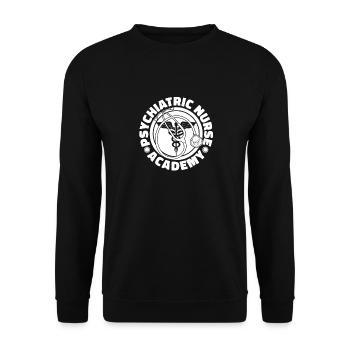 Krankenschwester - Unisex Pullover - Schwarz - Vorne - Alina (178cm) & Michal (187cm)