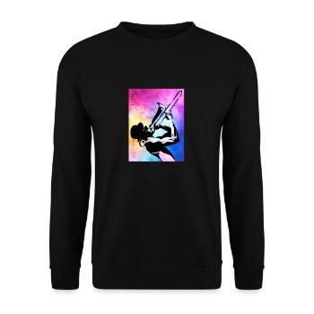 Spielmannszug Trombone Bunt - Sweat-shirt Unisexe - noir - Devant - Alina (178cm) & Michal (187cm)
