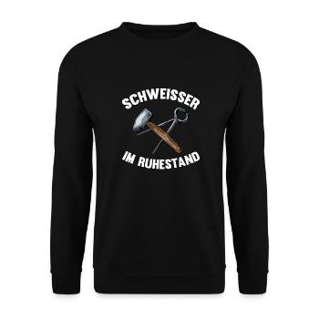 Schmied Metallbauer Schlosser - Unisex Pullover - Schwarz - Vorne - Alina (178cm) & Michal (187cm)