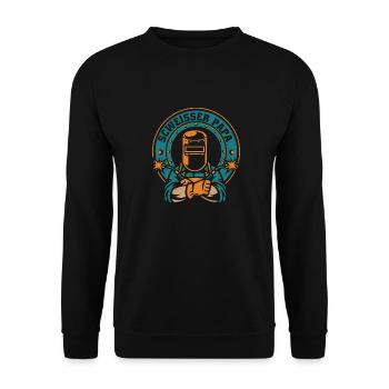 Schmied Metallbauer Schlosser - Unisex Pullover - Schwarz - Vorne - Alina (178cm) & Michal (187cm)