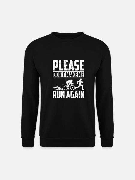 Triathlon Triathlete Lustig - Unisex Sweatshirt - black