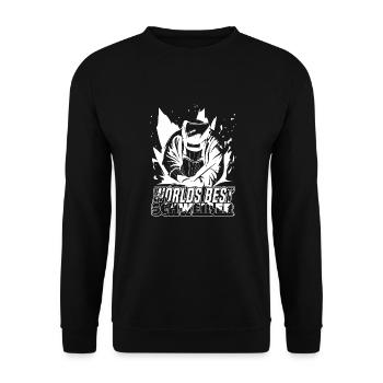 Schmied Metallbauer Schlosser - Unisex Pullover - Schwarz - Vorne - Alina (178cm) & Michal (187cm)