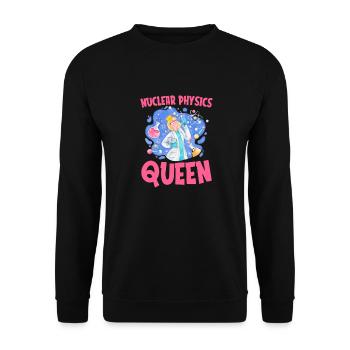 Physics Phyiker Nuclear Physics - Unisex Sweatshirt - black - Front - Alina (178cm) & Michal (187cm)