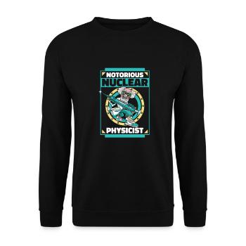 Physics Phyiker Nuclear Physics - Unisex Sweatshirt - black - Front - Alina (178cm) & Michal (187cm)