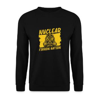 Physics Phyiker Nuclear Physics - Unisex Sweatshirt - black - Front - Alina (178cm) & Michal (187cm)