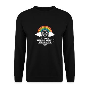 Diving Divers Commercial Diving - Unisex Sweatshirt - black - Front - Alina (178cm) & Michal (187cm)