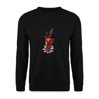 Thanksgiving - Unisex Pullover - Schwarz - Vorne - Alina (178cm) & Michal (187cm)