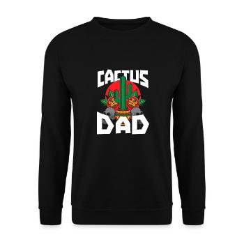 Jardin de cactus - Sweat-shirt Unisexe - noir - Devant - Alina (178cm) & Michal (187cm)