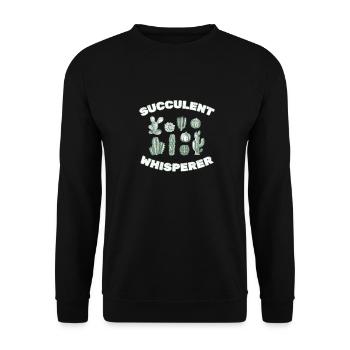 Jardin de cactus - Sweat-shirt Unisexe - noir - Devant - Alina (178cm) & Michal (187cm)