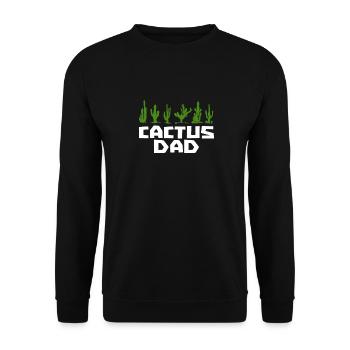 Jardin de cactus - Sweat-shirt Unisexe - noir - Devant - Alina (178cm) & Michal (187cm)