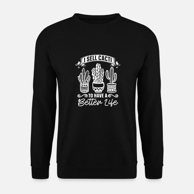 Cactus Jardin Cactus - Sweat-shirt Unisexe - noir