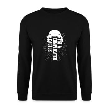 Cactus Garden Juicy - Unisex Sweatshirt - black - Front - Alina (178cm) & Michal (187cm)